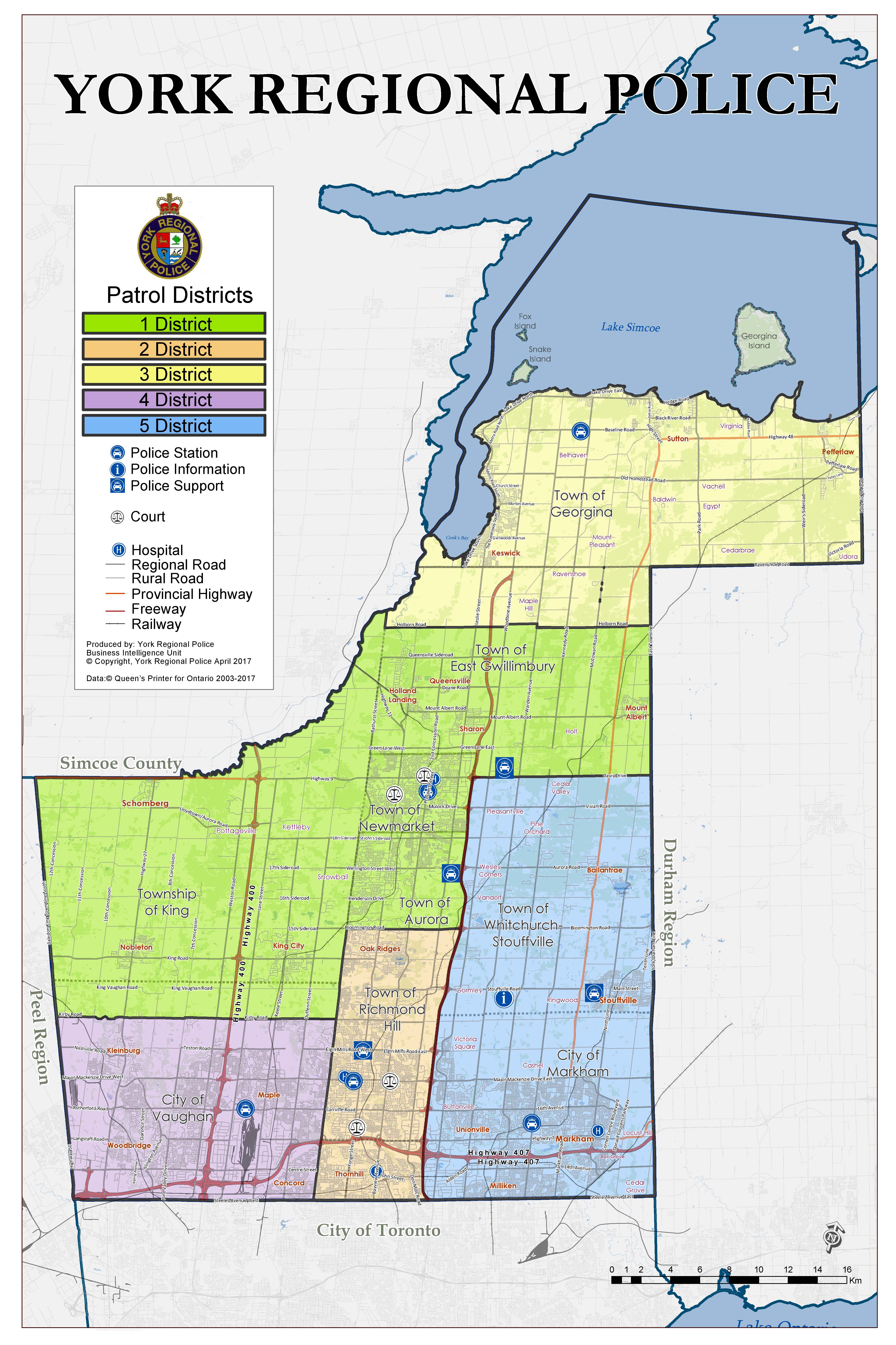 New York State Police Troop Map