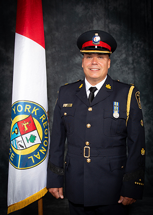 A man in a police uniform