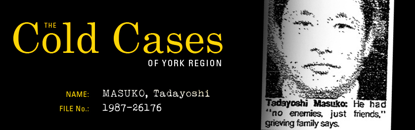 The Cold Cases of York Region: Tadayoshi Masuko