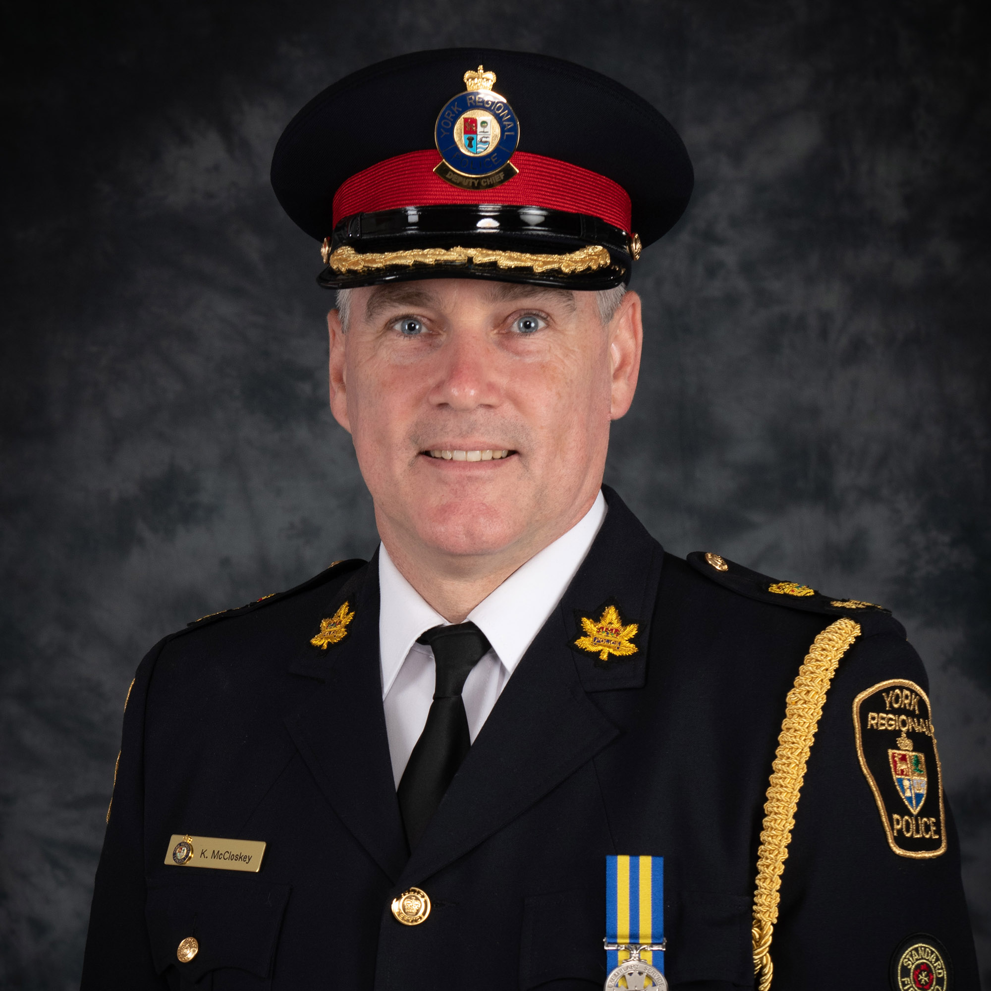 A man in a police uniform