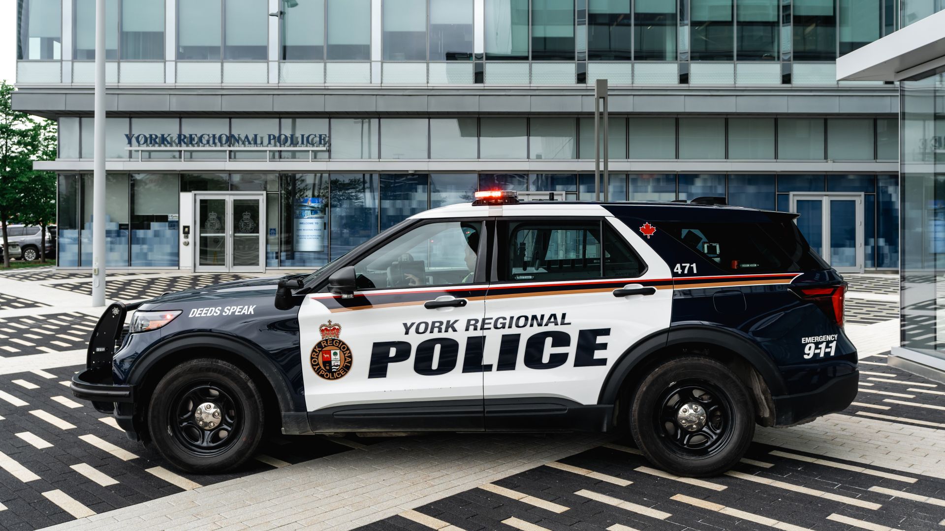 A vehicle reads York Regional Police 