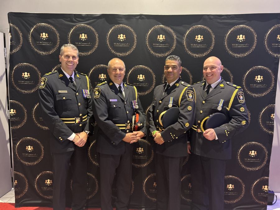 YRP officer receiving award