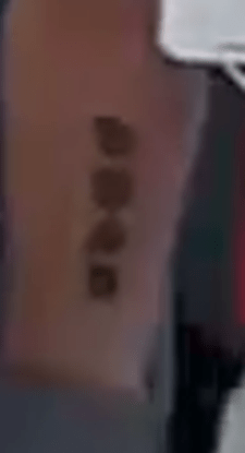 Suspect 1 tattoo - right forearm