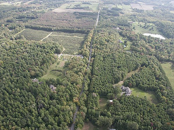 Sixteenth Sideroad shown from above.