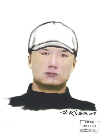 Composite sketch of sex assault suspect - May 8, 2008