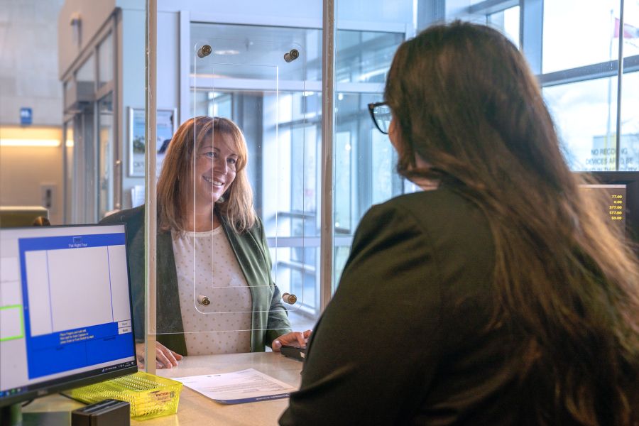 Customer service desk