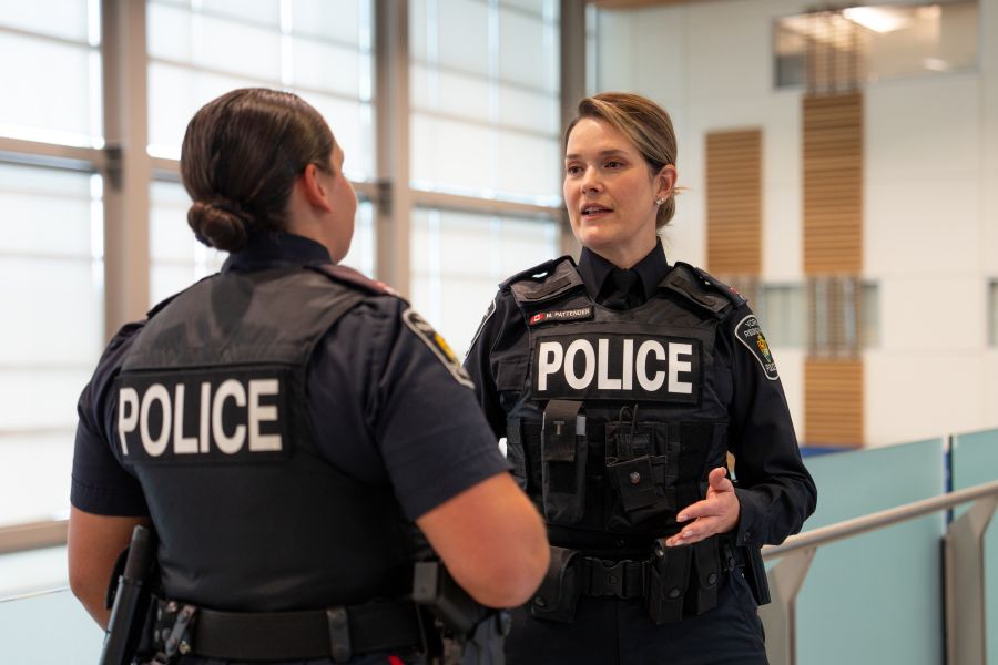 Two women in uniform