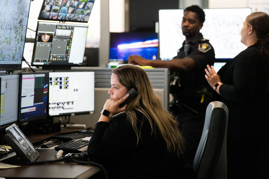 Police call taker