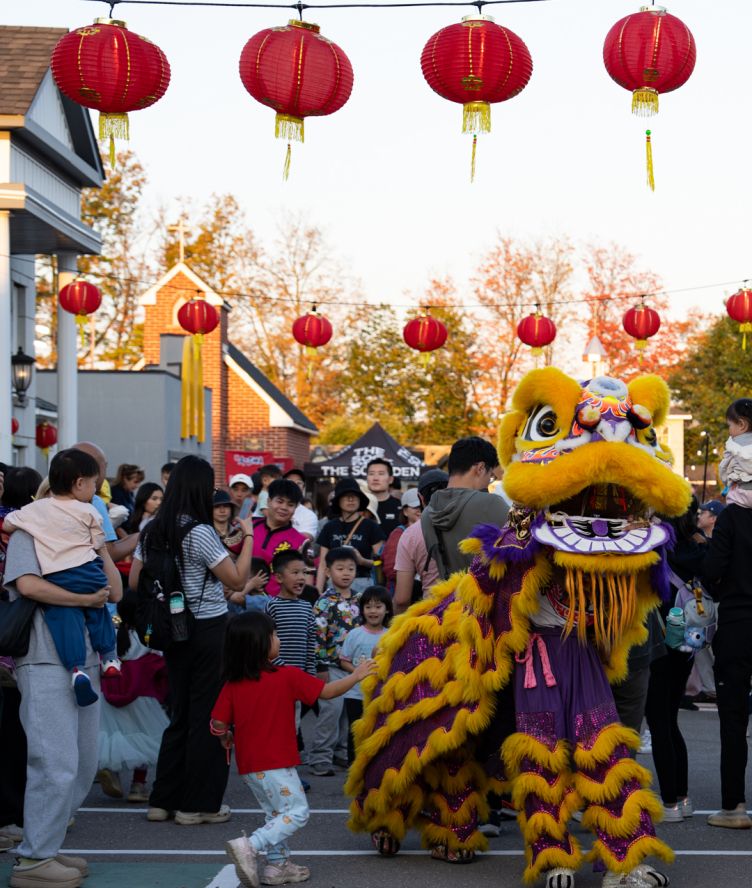 Photo from Mid-Autumn Festival with lanterns and lion