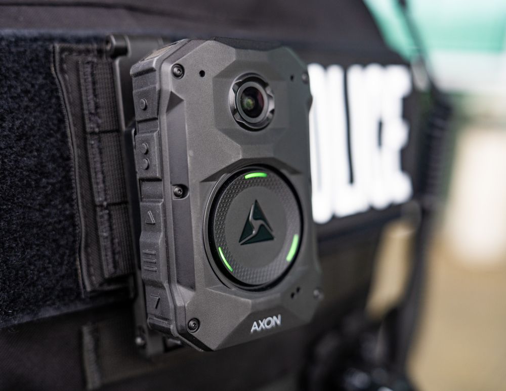 A camera on a police vest